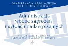 plakat z informacjami na temat tytułem konferencji - tytułem, datą i miejscem. W tle budynki odwrócone dachami do dołu.